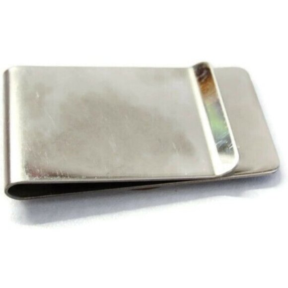 1951 20 Centavos Coin Money Clip Stainless Steel Wallet Cash ID Holder Silver - Picture 5 of 7